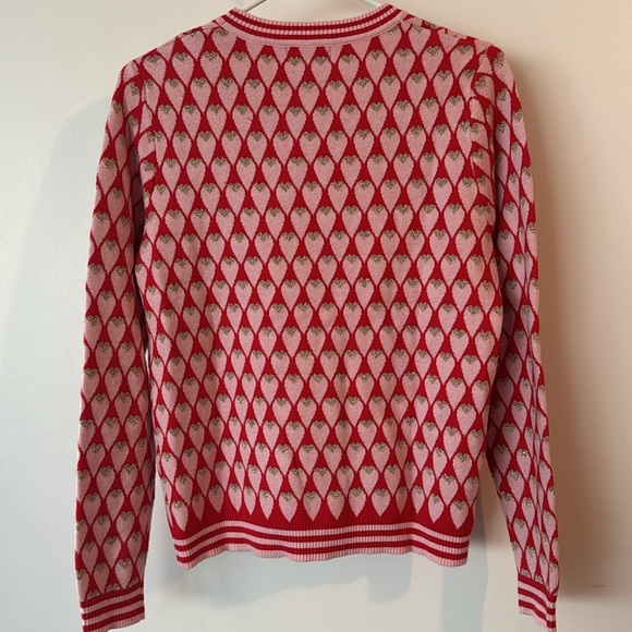 Lili Sidonio Molly Bracken heart pattern sweater size medium - Picture 2 of 5